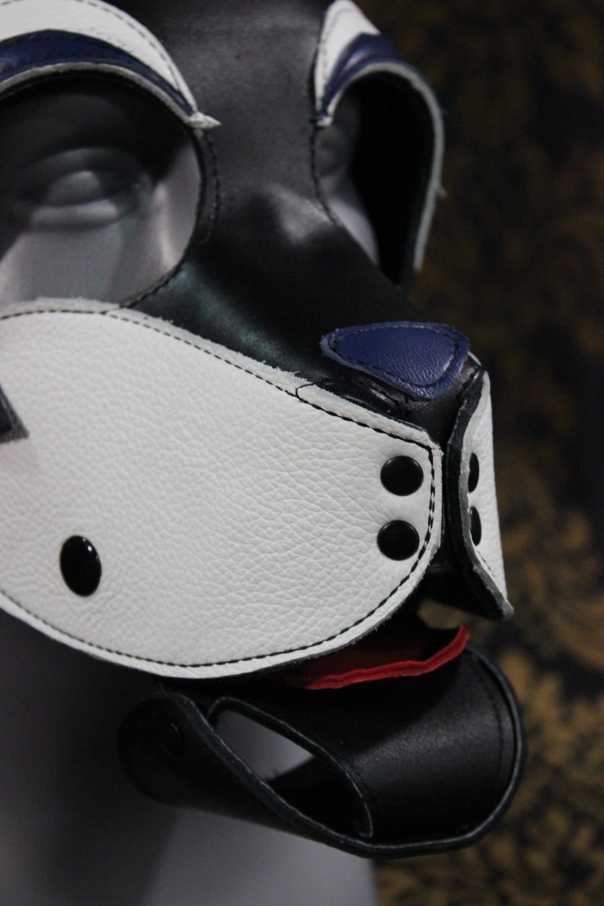 Husky style Pup Hood with Blue highlights - view 4
