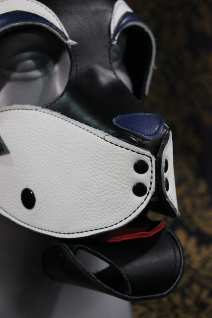 Husky style Pup Hood with Blue highlights - view 4