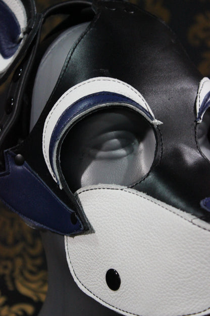 Husky style Pup Hood with Blue highlights - view 5