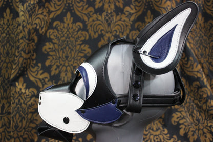 Husky style Pup Hood with Blue highlights - view 18