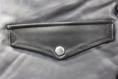 OnF Leather Bar Vest - Grey with Black Highlights - view 5
