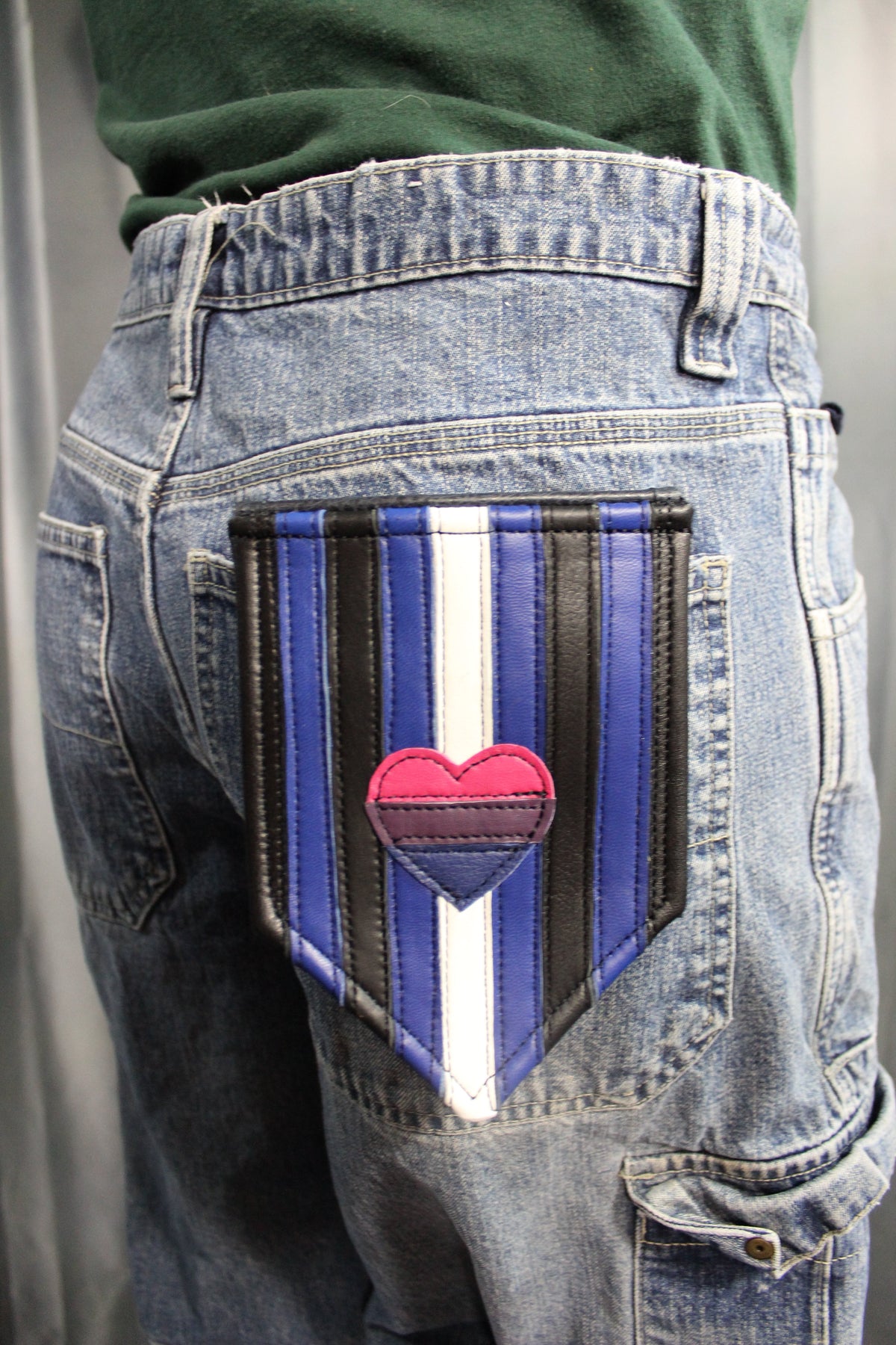 Bisexual Leather Pride Pocket Flag - view 3