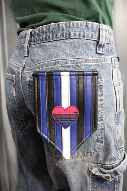 Bisexual Leather Pride Pocket Flag - view 3