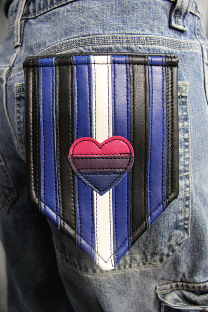 Bisexual Leather Pride Pocket Flag - view 2