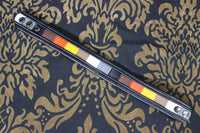 Bear Pride Flag Leather Armband - front view