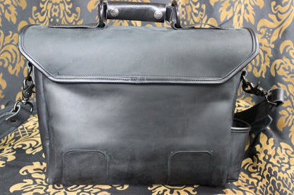Leather Diplomat Messenger Bag - view 4