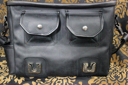 Leather Diplomat Messenger Bag - view 6