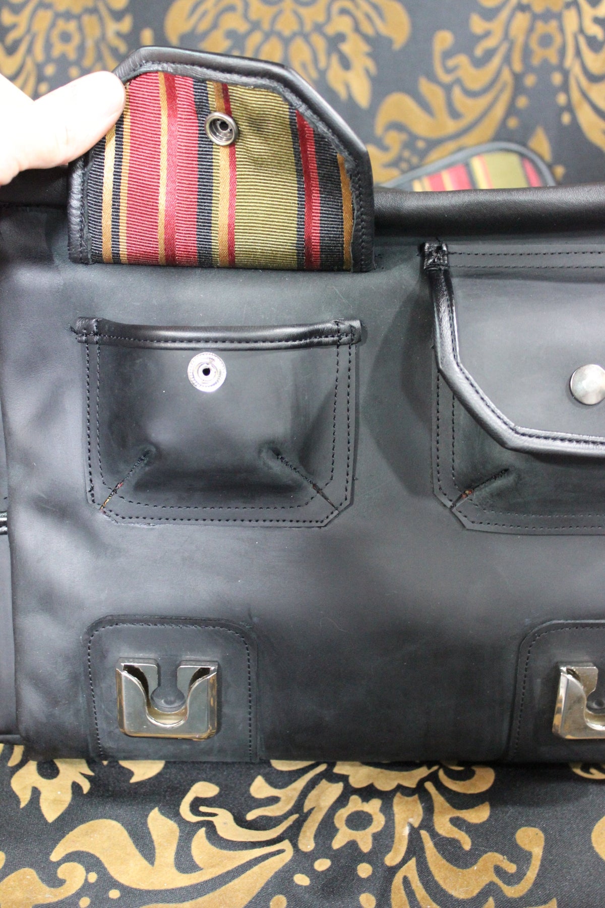Leather Diplomat Messenger Bag - view 7