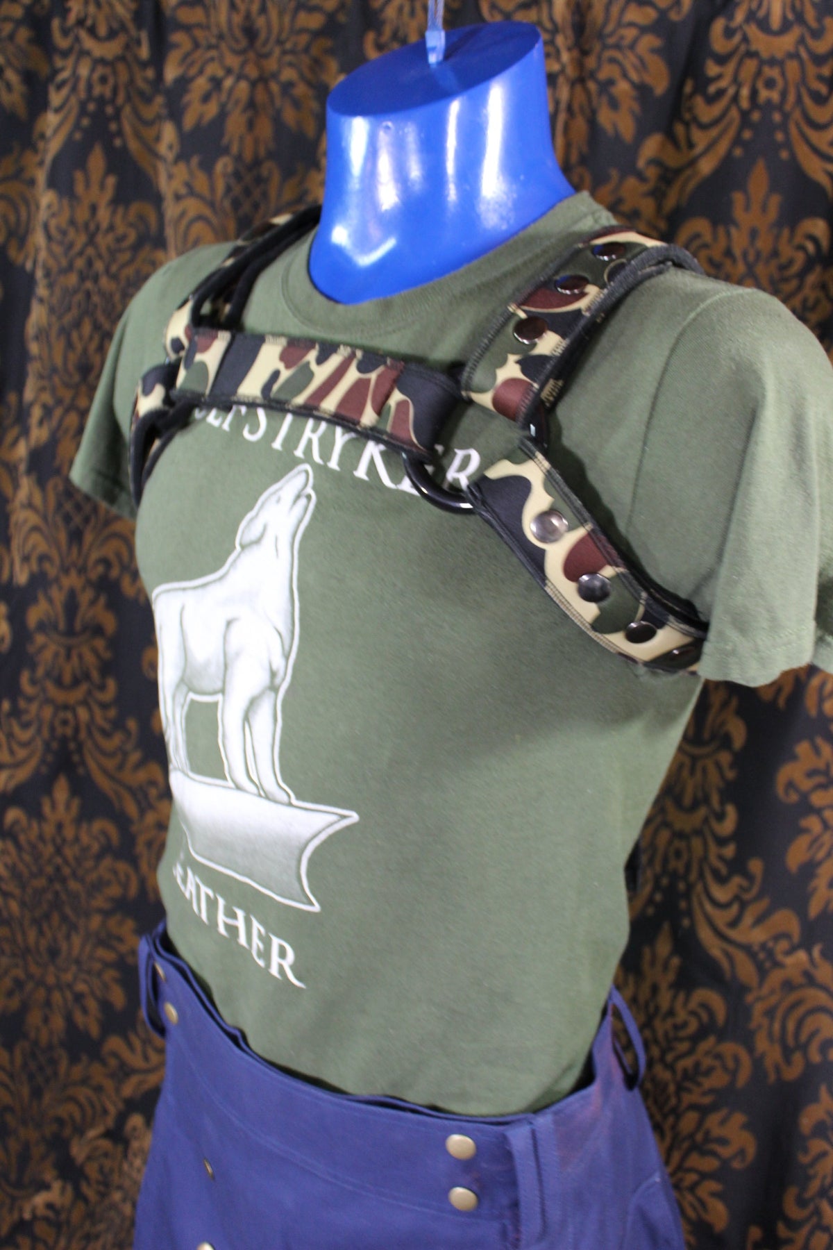 Neoprene Two-Toned Bulldog Harness - view 2