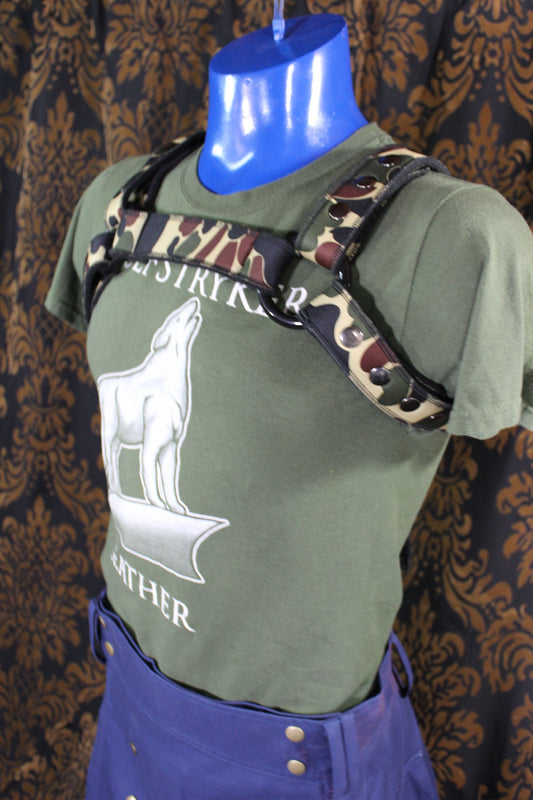 Neoprene Two-Toned Bulldog Harness - view 2