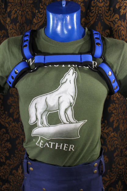 Neoprene Two-Toned Bulldog Harness - view 4