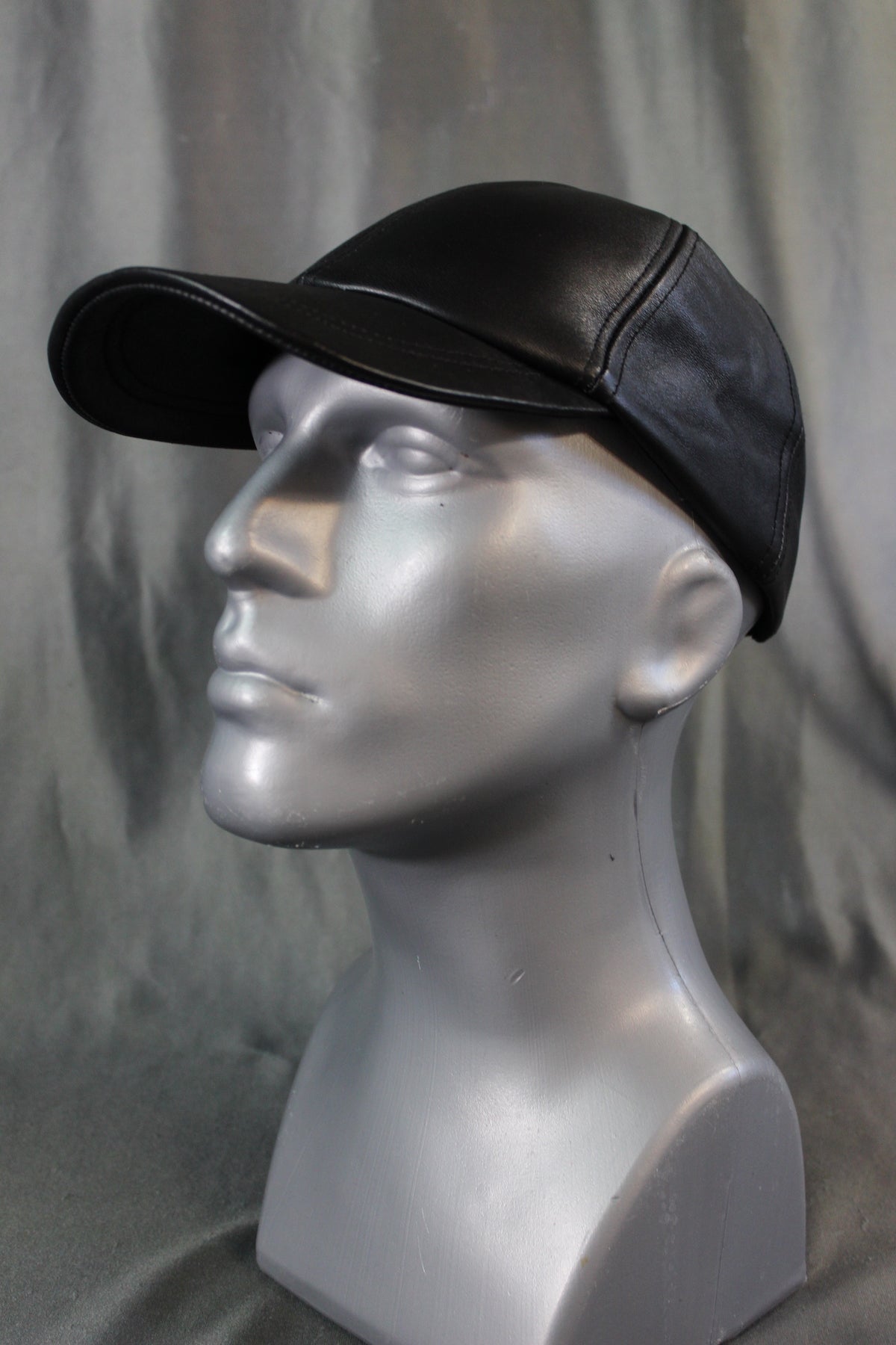 OnF Leather Baseball Cap - front view