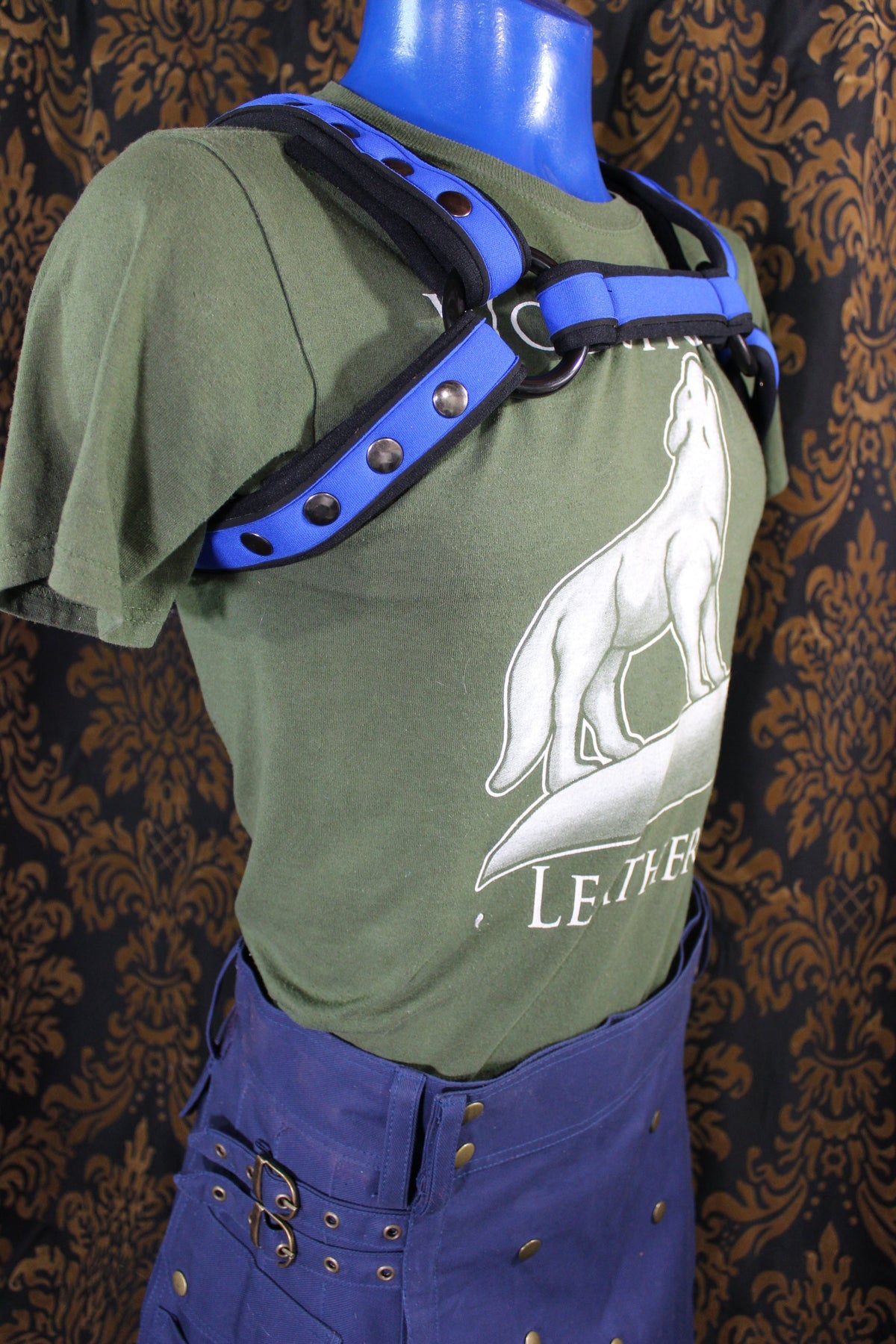 Neoprene Two-Toned Bulldog Harness - view 5