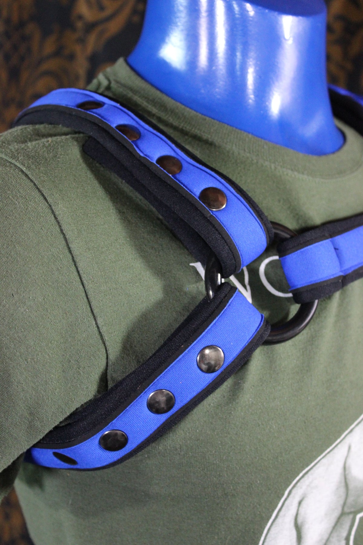 Neoprene Two-Toned Bulldog Harness - view 6