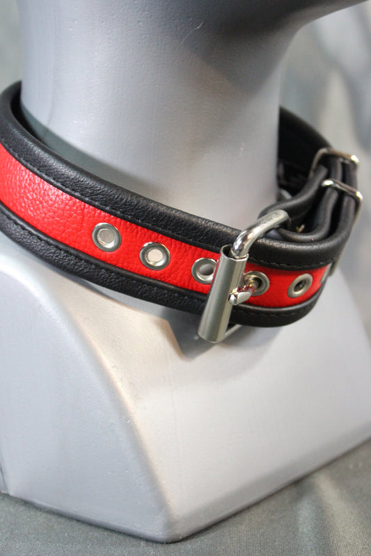Two-Tone Collar - Recessed Stripe Construction - front view