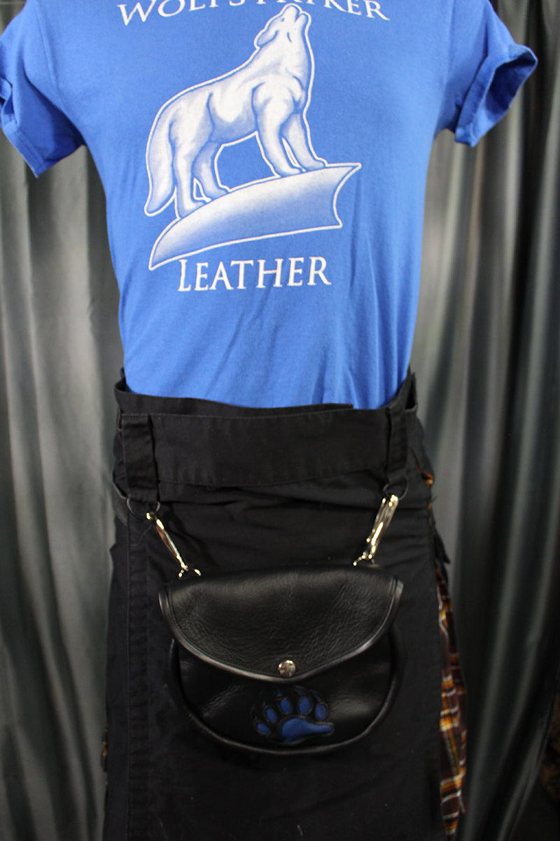 Leather Sporran with Bear Paw - view 6