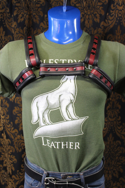 Two-Tone Bulldog Harness - front view