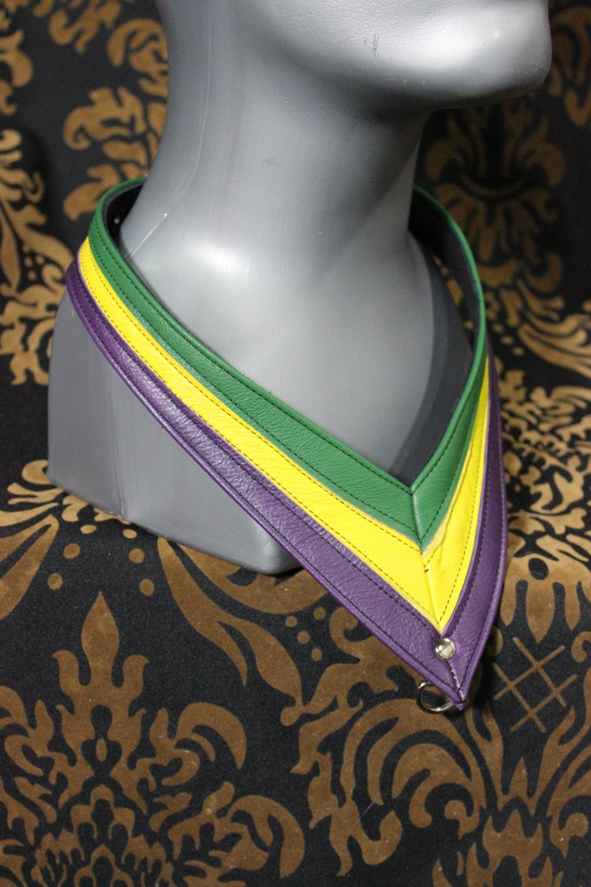 Mardi-Gras Leather Medallion Holder - view 3