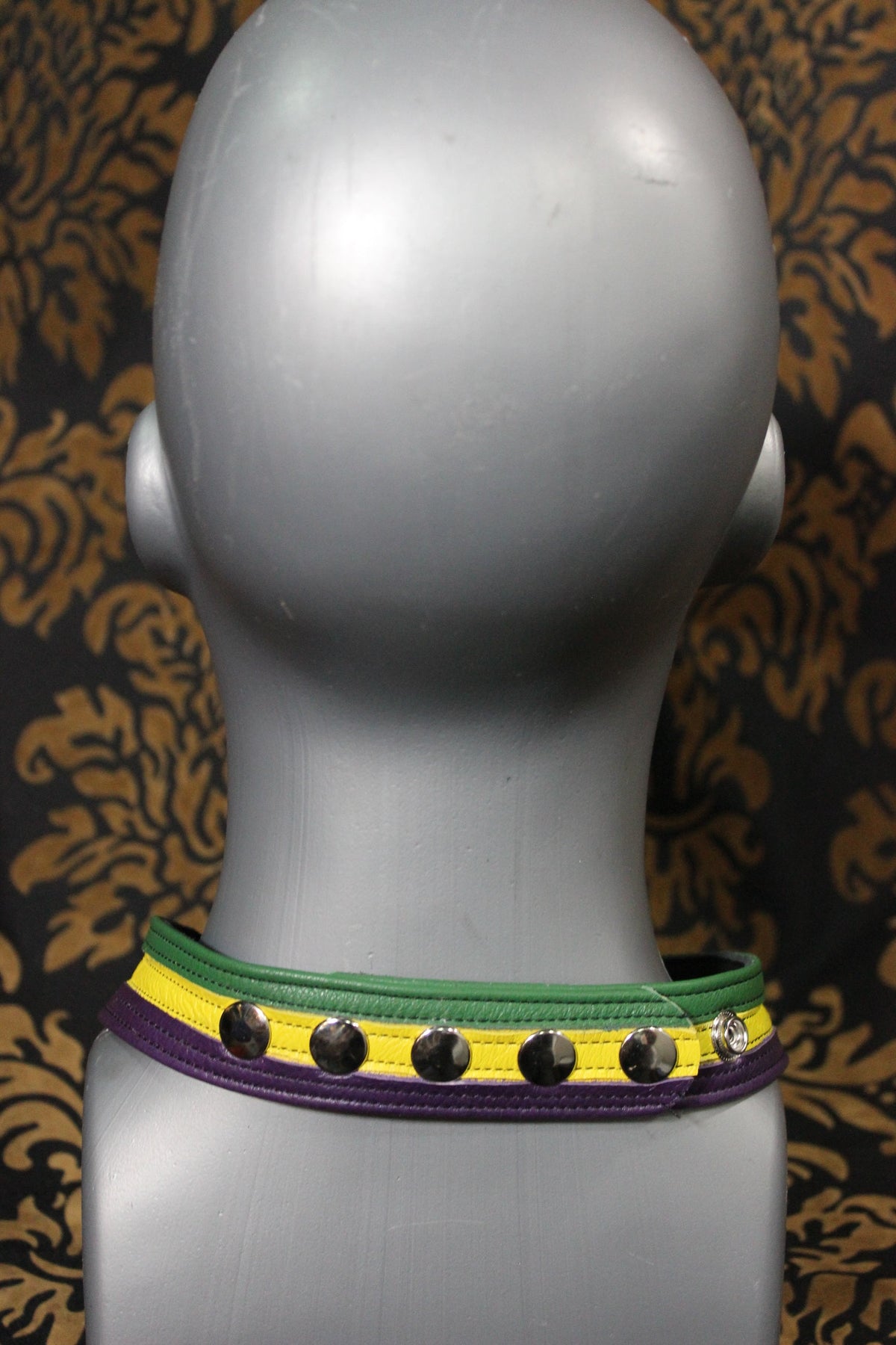 Mardi-Gras Leather Medallion Holder - view 5