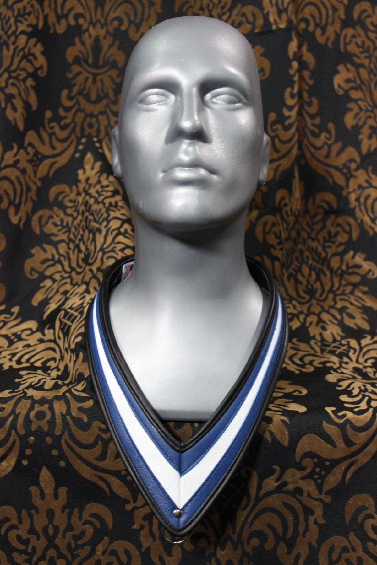 Leather Flag Leather Medallion Holder - front view
