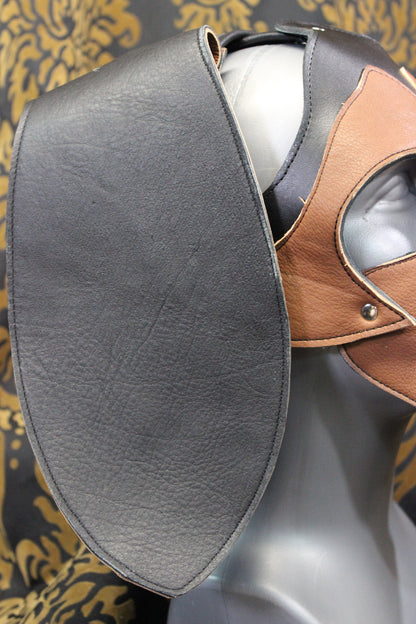 Basset Hound Style Pup Hood in Black, Tan, and White - view 6