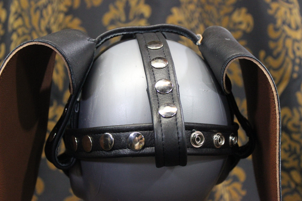 Basset Hound Style Pup Hood in Black, Tan, and White - view 10