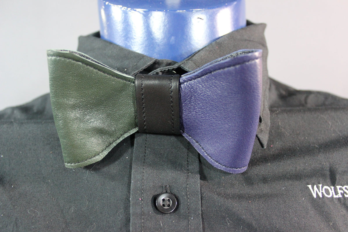 Leather Bowties (Two Color) - front view