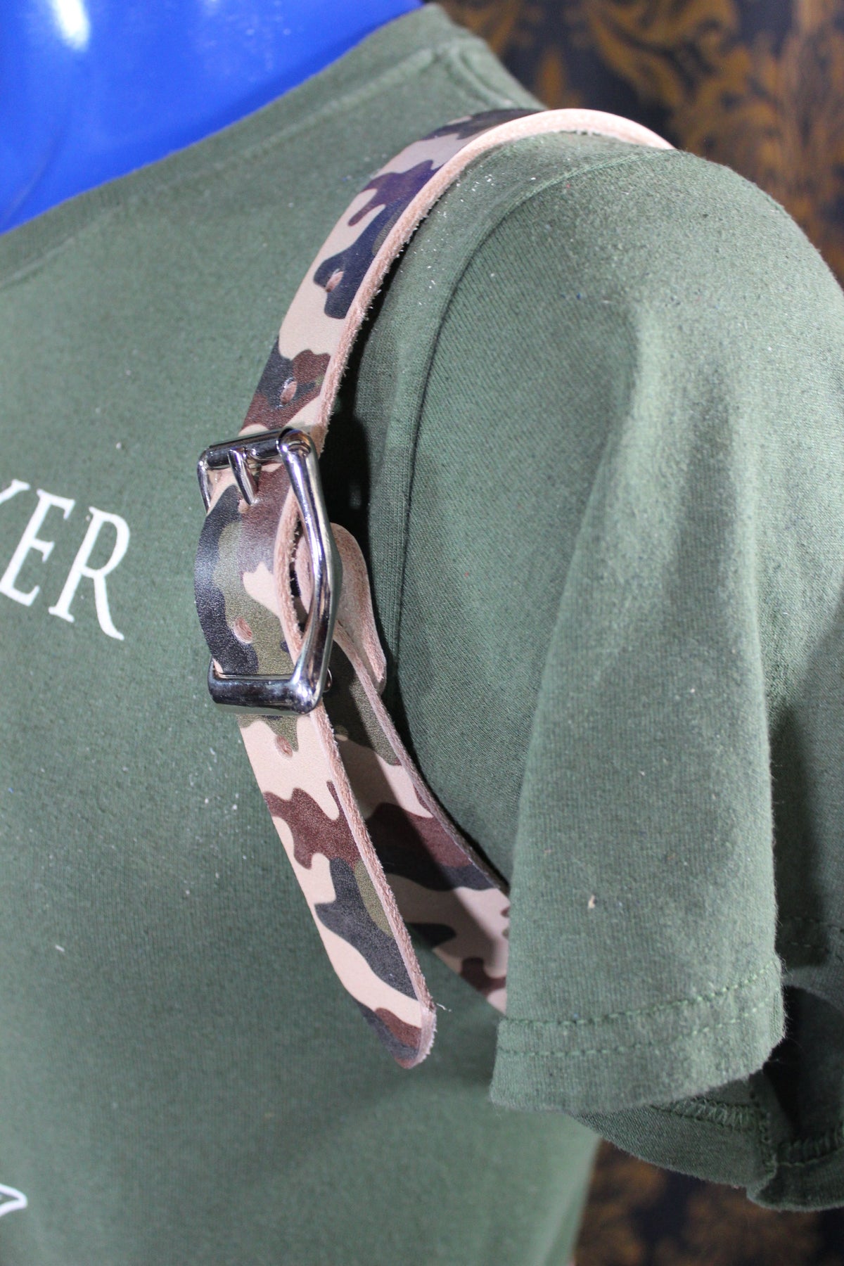 Limited Edition Camouflage Leather Convertible Suspenders - view 7