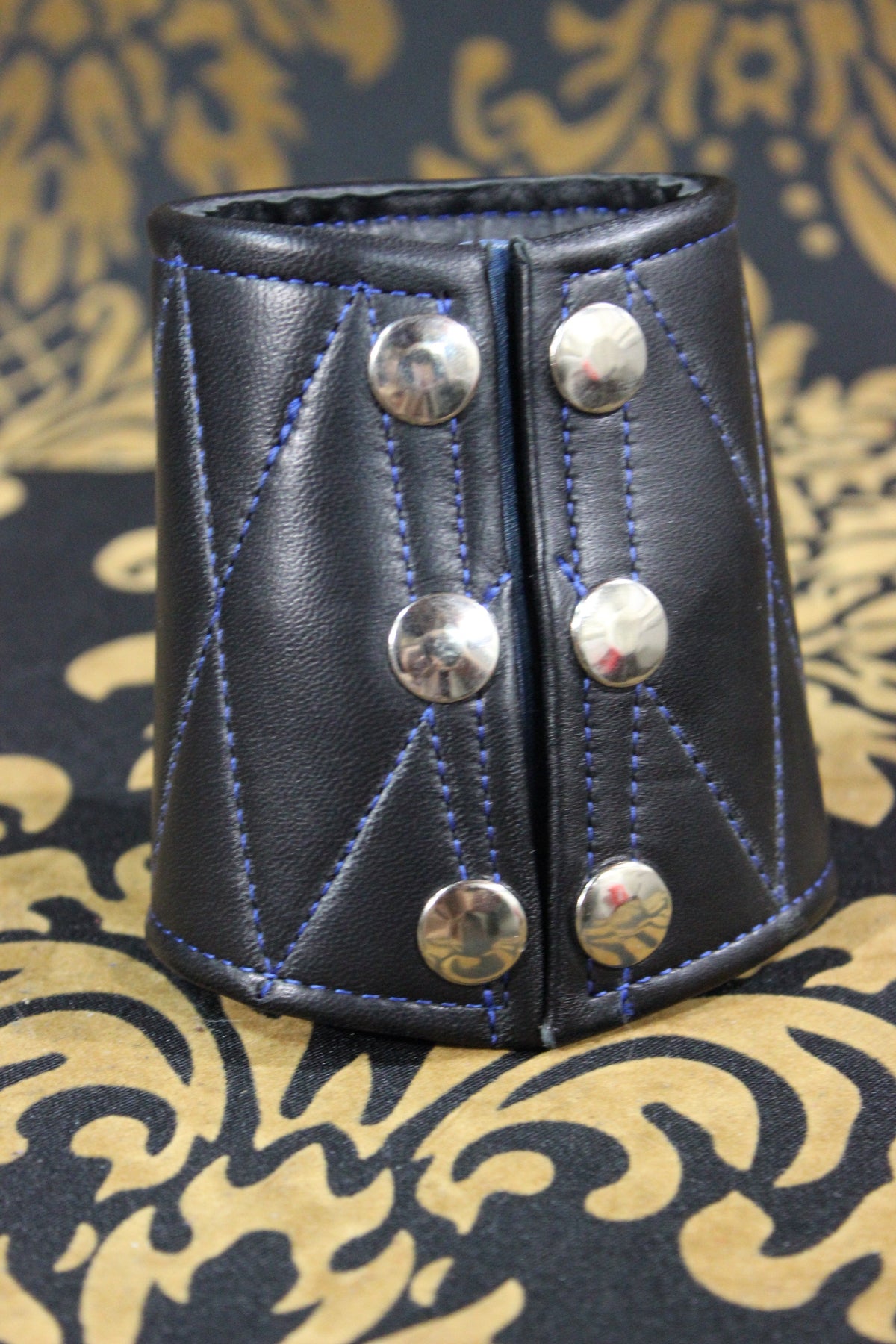 Quilted Wrist Bracer with Wallet Compartment (4") - view 3