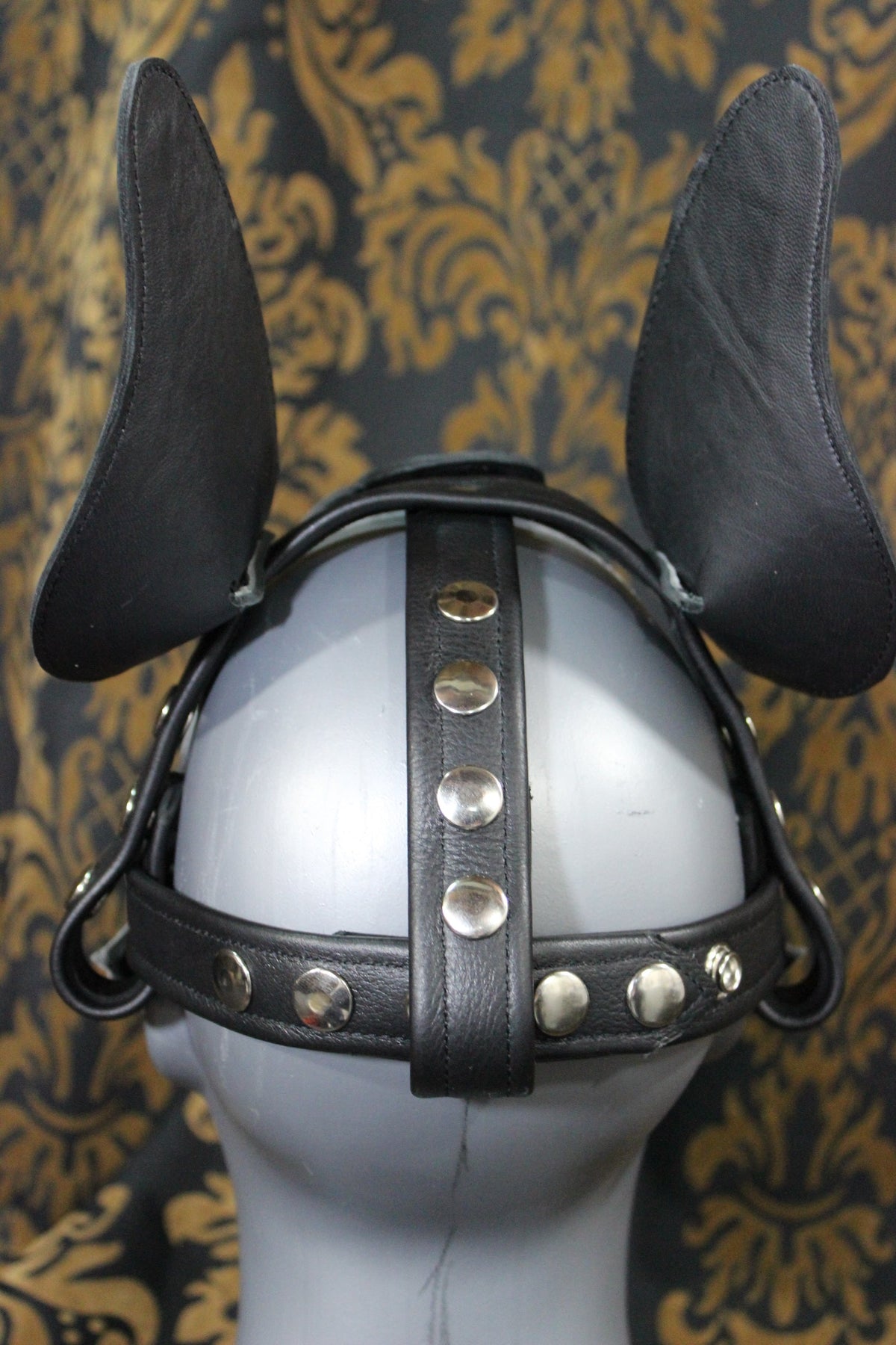 Husky style Pup Hood in Black and Gray - view 20