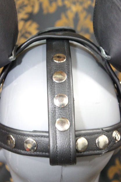 Husky style Pup Hood in Black and Gray - view 23