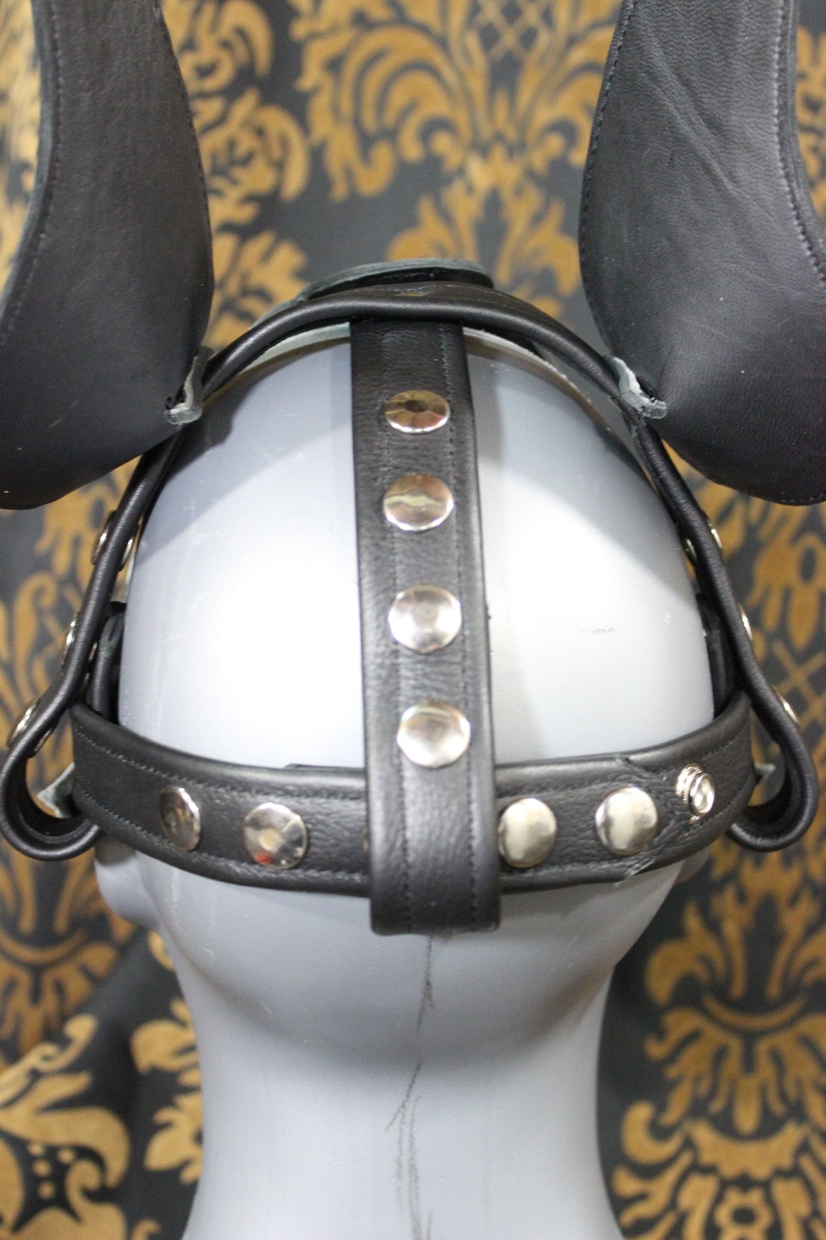 Husky style Pup Hood in Black and Gray - view 24