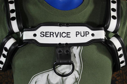 Two-Tone Service Pup Bulldog Harness - view 3