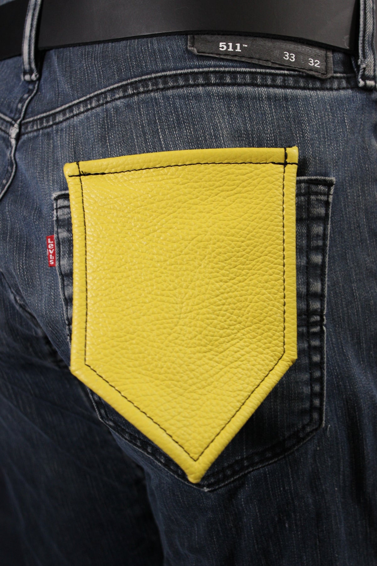 Solid Color Leather Pocket Flag - view 13