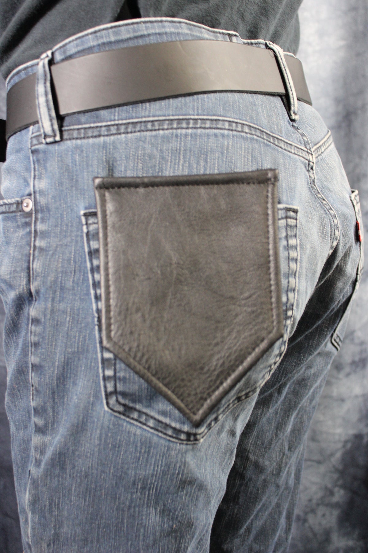Solid Color Leather Pocket Flag - view 14