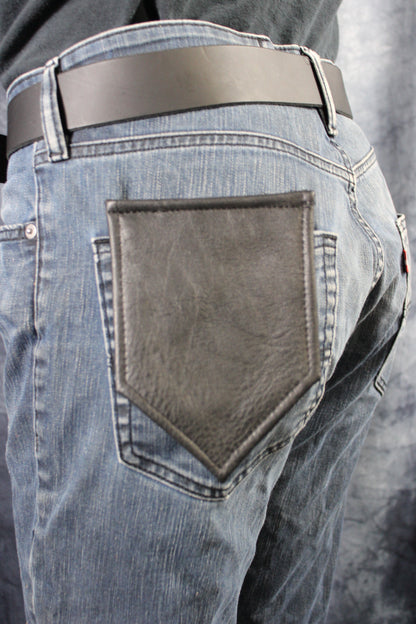 Solid Color Leather Pocket Flag - view 14