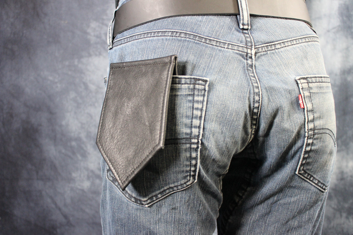 Solid Color Leather Pocket Flag - view 16