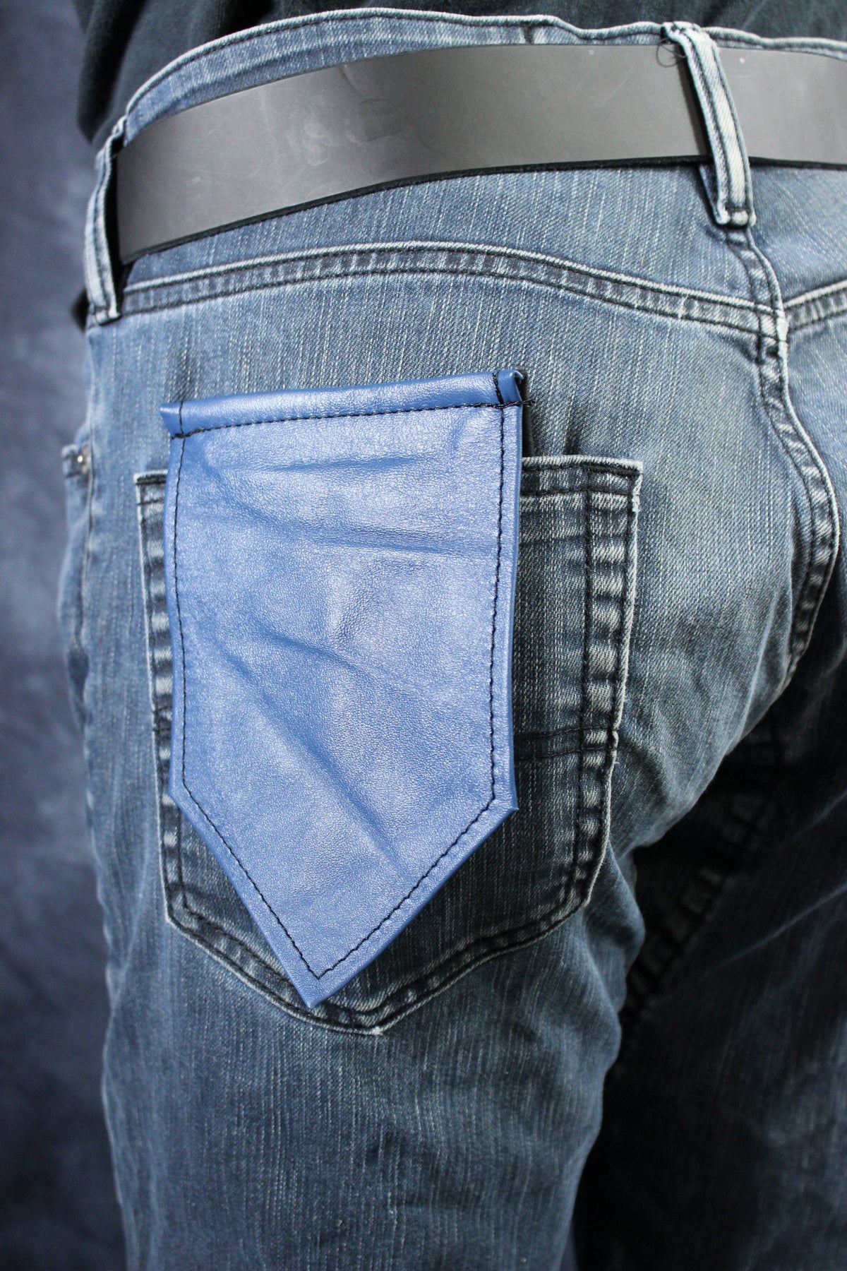 Solid Color Leather Pocket Flag - view 4