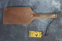 Flat Leather Paddle by Otter and Fox - front view
