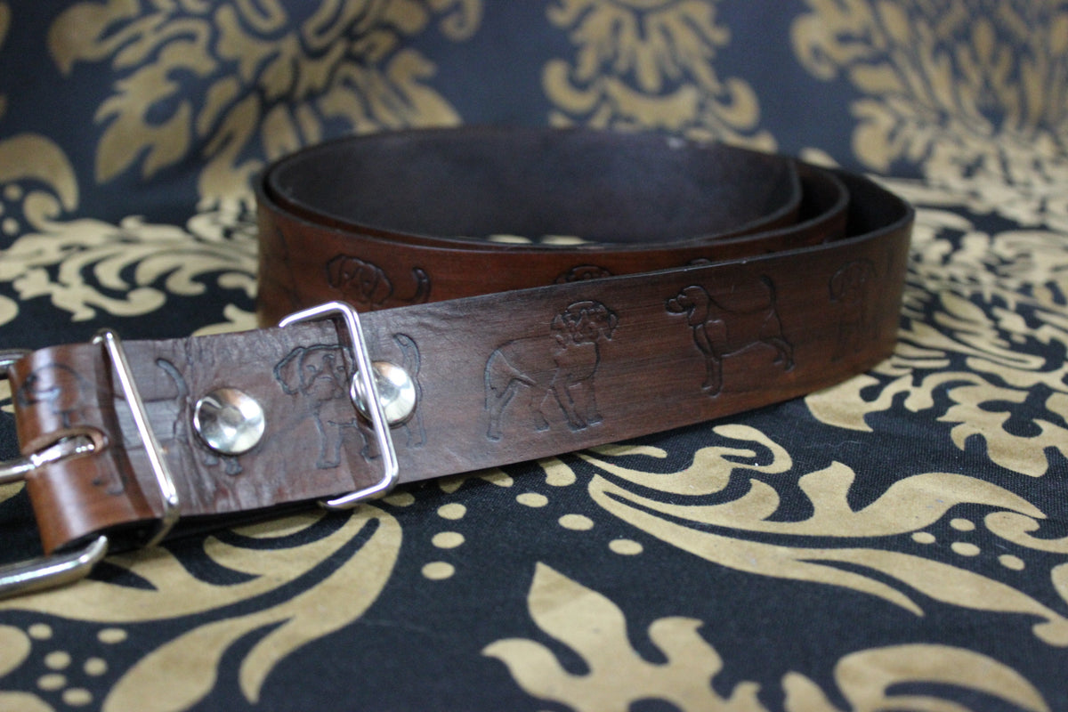 Embossed Puppy Pattern Belt - view 8