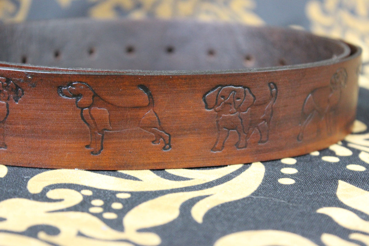 Embossed Puppy Pattern Belt - view 11