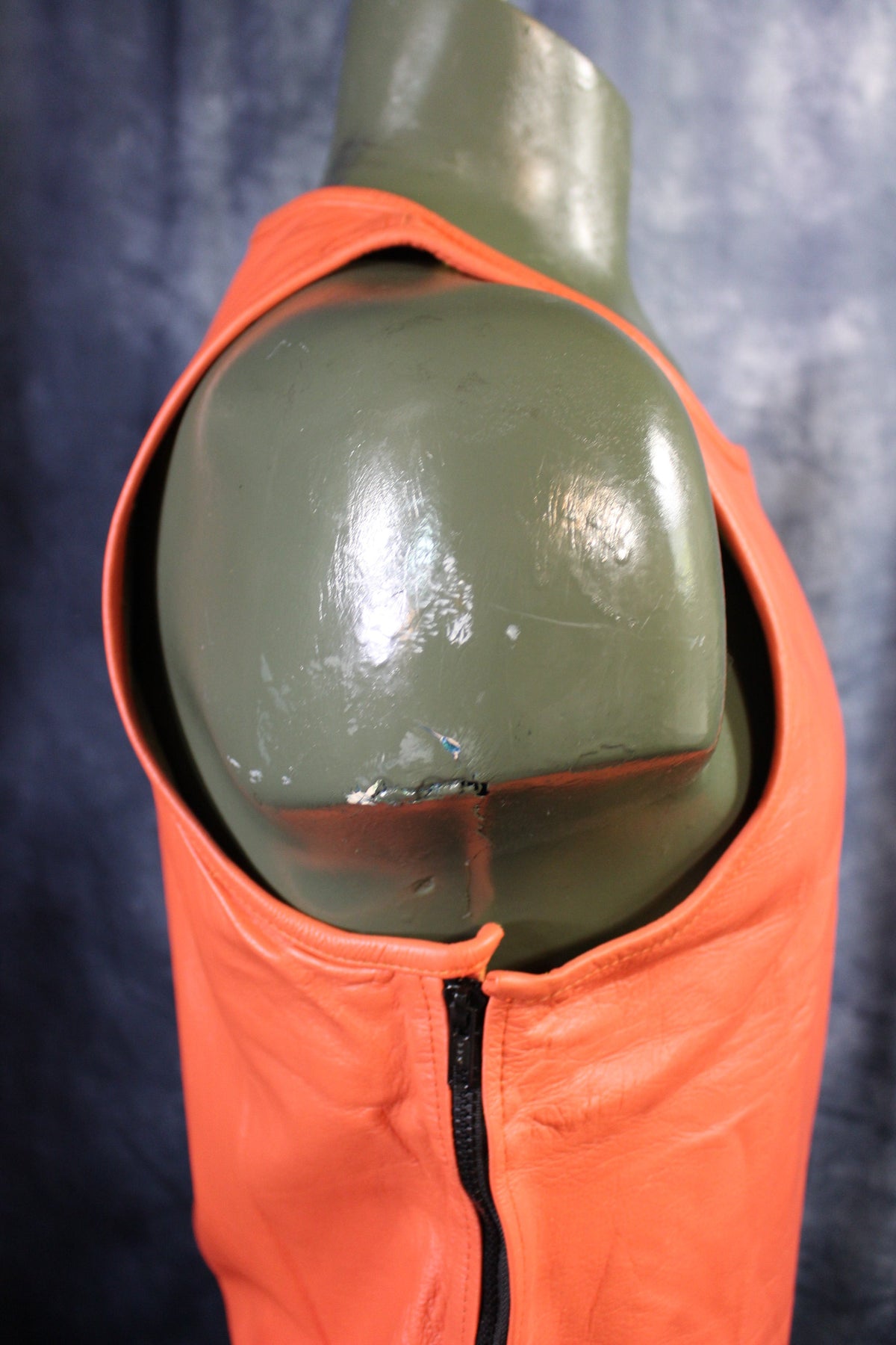 OnF Leather Tank Tops in Orange - view 3
