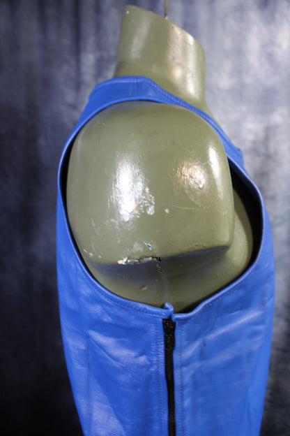 OnF Leather Tank Tops in Blue - view 3