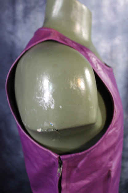 OnF Leather Tank Tops in Purple - view 3