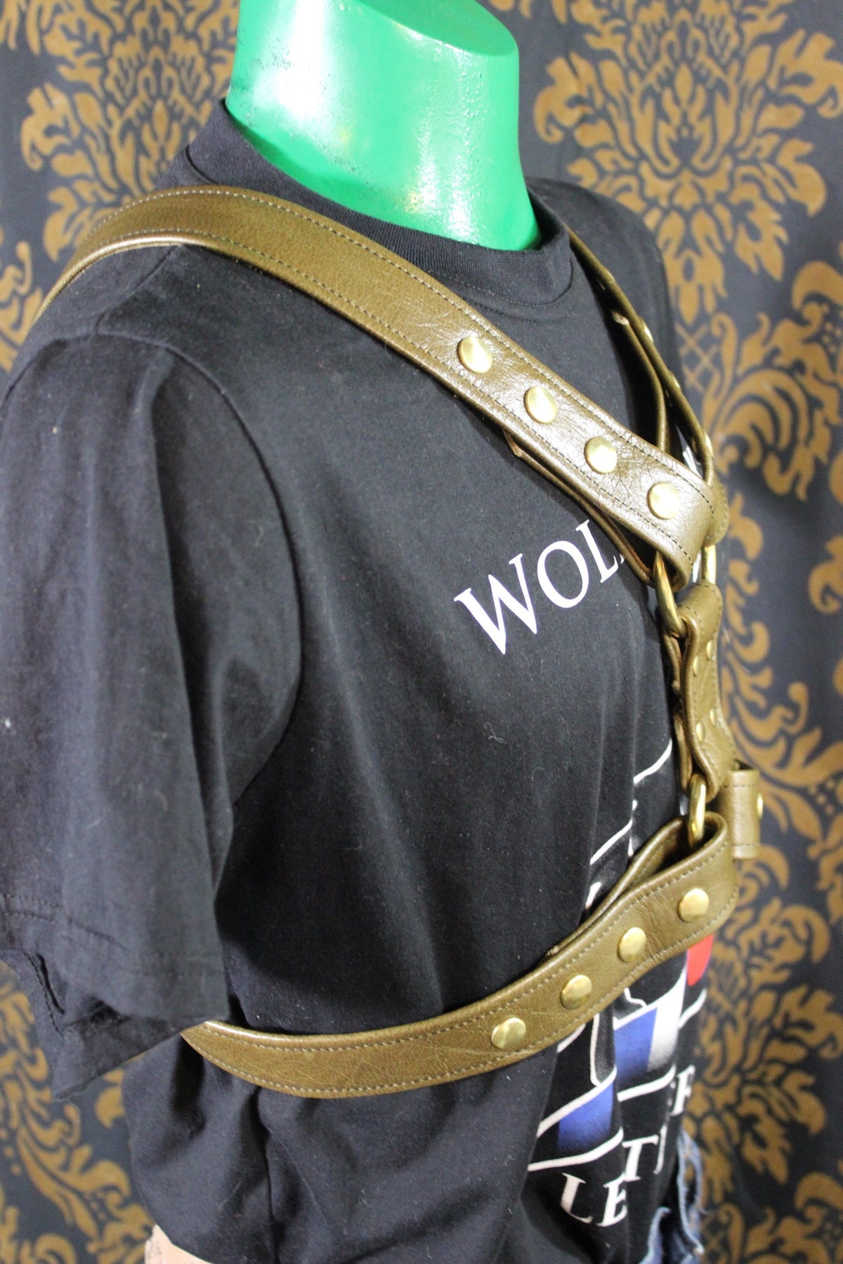 Metallic Olive Green Extended X Harness - view 2