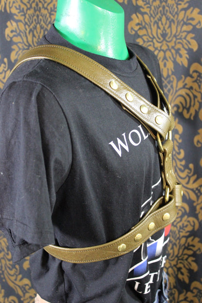 Metallic Olive Green Extended X Harness - view 2