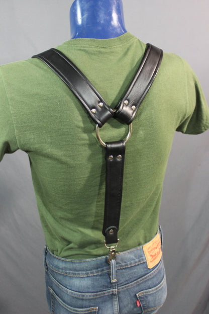 Classic Leather Suspenders - view 3