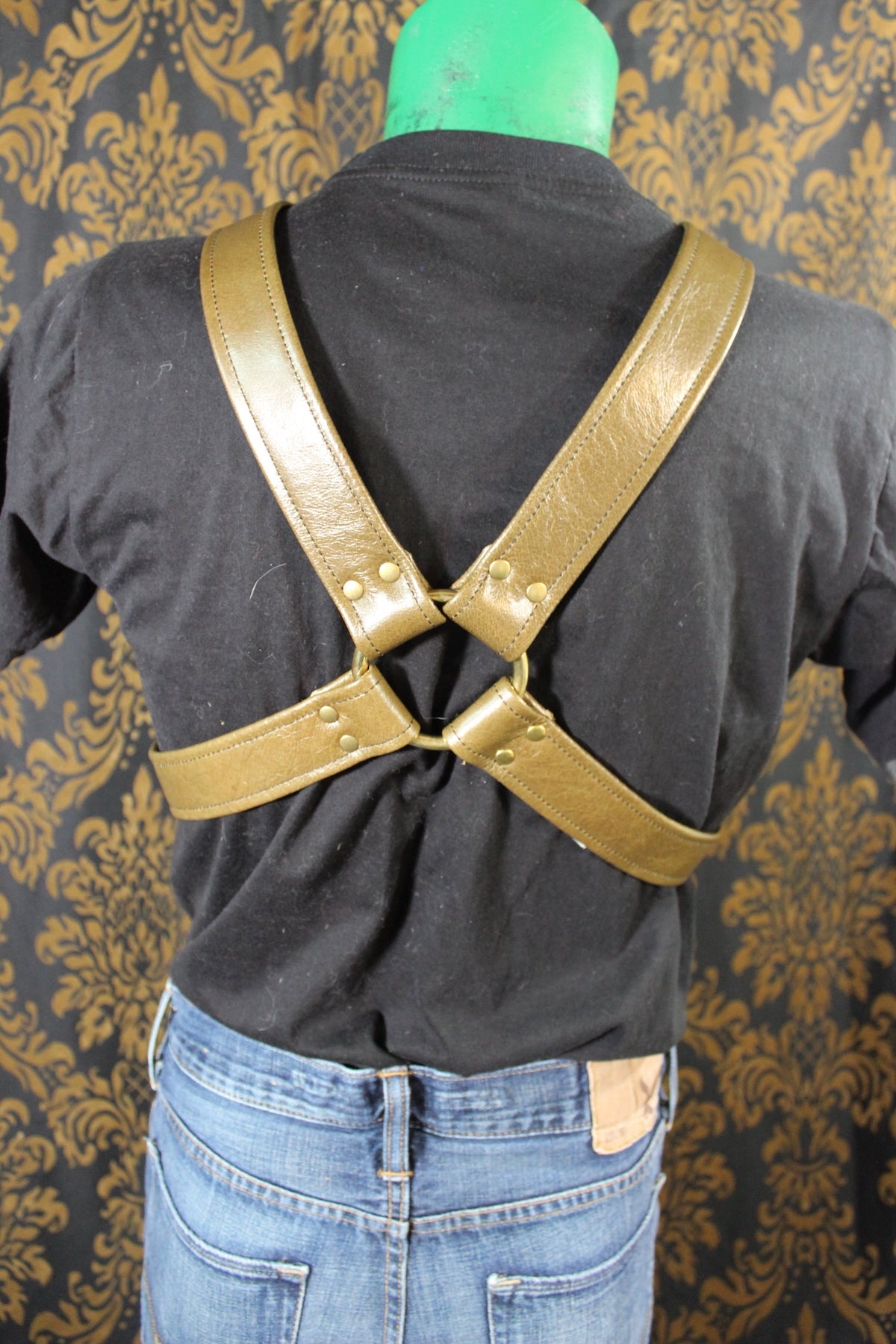 Metallic Olive Green Extended X Harness - view 3