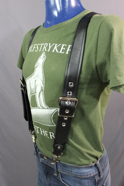 Classic Leather Suspenders - view 2