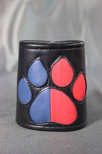 Two Color Puppy Paw Bracer - front view
